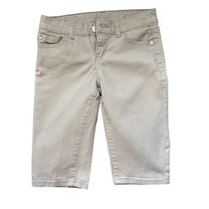 Celebrity Pink Girl’s Size 12 shorts, khaki Bermuda, cotton/spandex